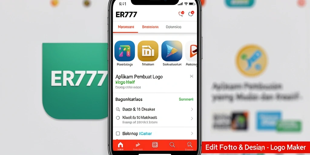 Tampilan antarmuka pengguna ER777 yang sederhana namun fungsional.