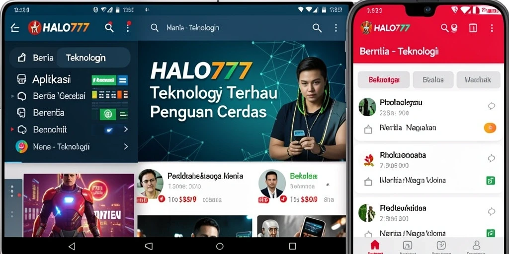 Tampilan antarmuka HALO777 yang modern dan fungsional