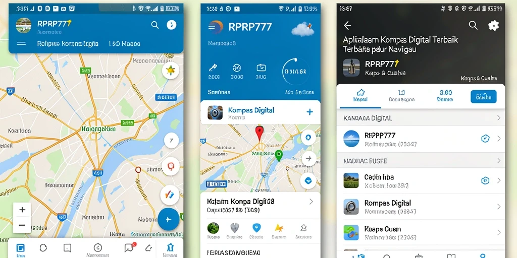 Tampilan antarmuka RPRP777 sebagai Kompas Digital yang modern dan fungsional.