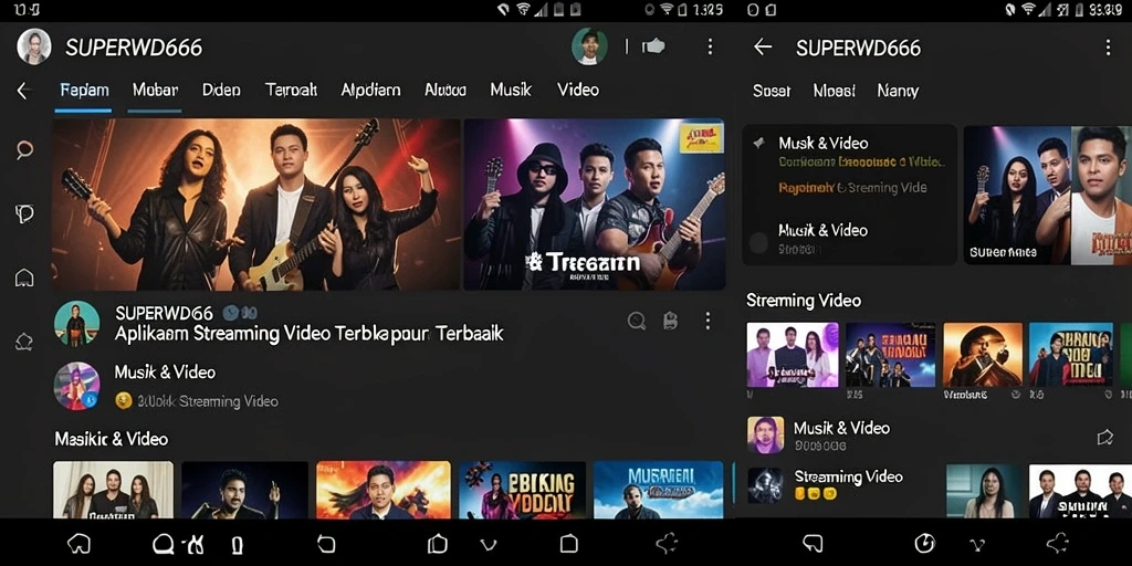 Antarmuka pengguna aplikasi SUPERWD666 yang menarik dan fungsional.